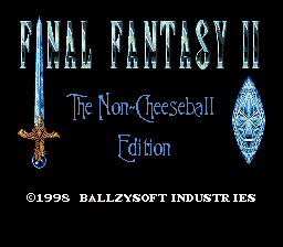 Final Fantasy II - The Non-Cheeseball Edition Title Screen